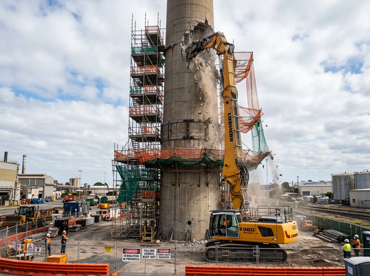 Chimney Demolition Work